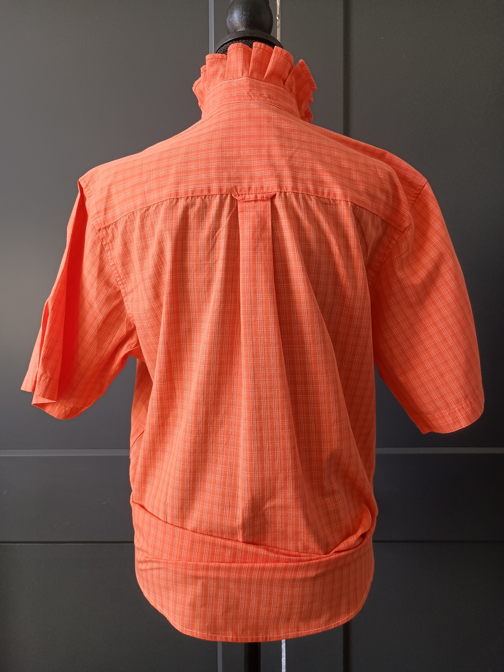 Upcycled Women's Clemson Ruffle Collar Shirt #101 - Picture 6 of 10